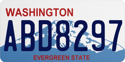 WA license plate ABD8297