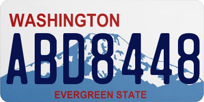 WA license plate ABD8448