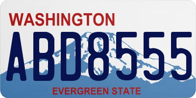 WA license plate ABD8555
