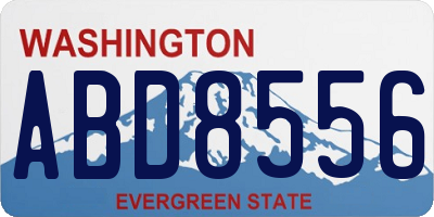 WA license plate ABD8556