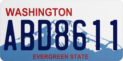 WA license plate ABD8611