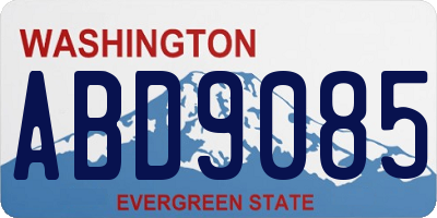 WA license plate ABD9085