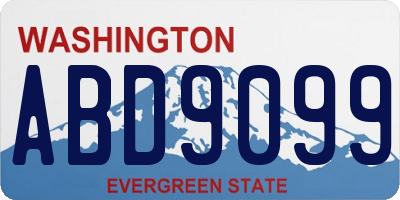 WA license plate ABD9099