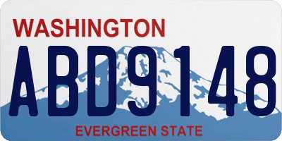 WA license plate ABD9148