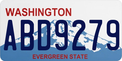 WA license plate ABD9279