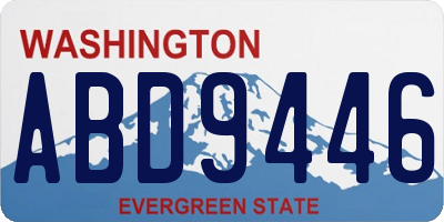 WA license plate ABD9446