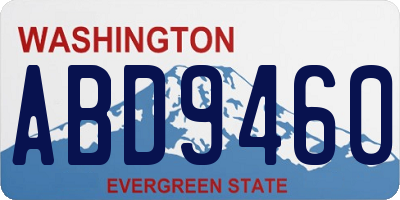 WA license plate ABD9460