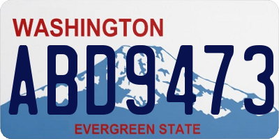 WA license plate ABD9473
