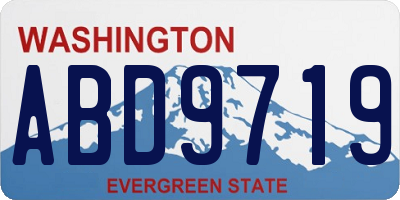 WA license plate ABD9719