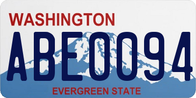 WA license plate ABE0094