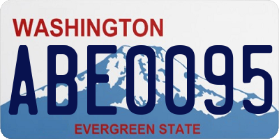 WA license plate ABE0095