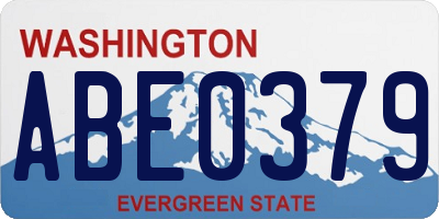WA license plate ABE0379