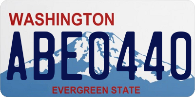 WA license plate ABE0440
