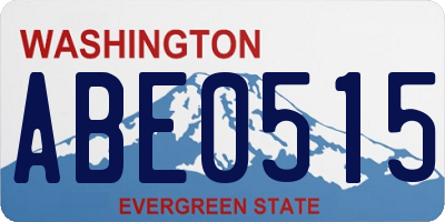 WA license plate ABE0515