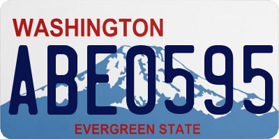 WA license plate ABE0595