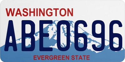 WA license plate ABE0696