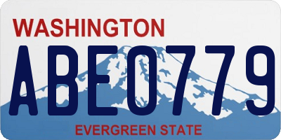 WA license plate ABE0779