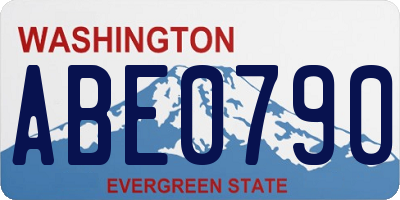 WA license plate ABE0790