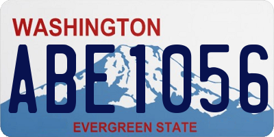 WA license plate ABE1056