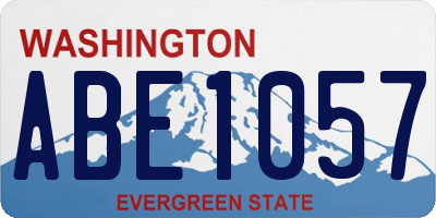 WA license plate ABE1057