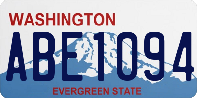 WA license plate ABE1094