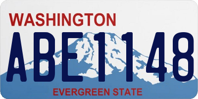 WA license plate ABE1148