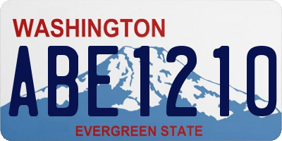 WA license plate ABE1210