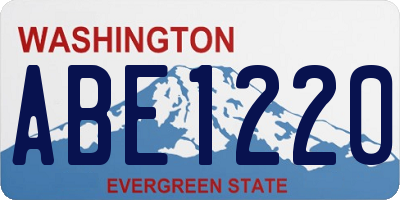 WA license plate ABE1220