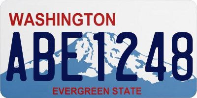 WA license plate ABE1248