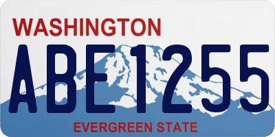 WA license plate ABE1255