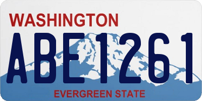 WA license plate ABE1261