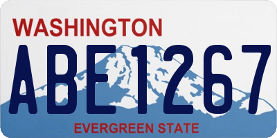 WA license plate ABE1267