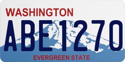 WA license plate ABE1270