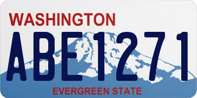 WA license plate ABE1271