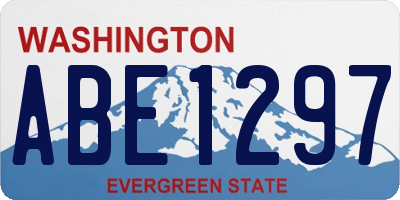 WA license plate ABE1297
