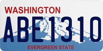 WA license plate ABE1310