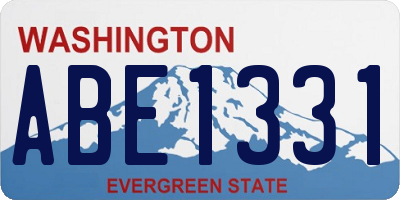 WA license plate ABE1331