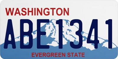 WA license plate ABE1341