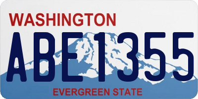 WA license plate ABE1355