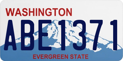 WA license plate ABE1371