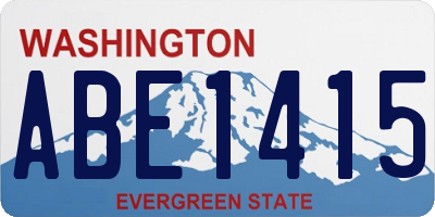 WA license plate ABE1415
