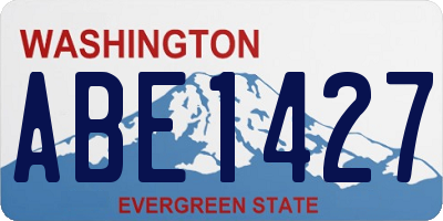WA license plate ABE1427