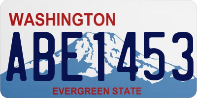 WA license plate ABE1453