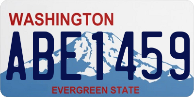 WA license plate ABE1459