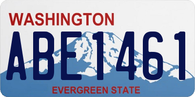 WA license plate ABE1461