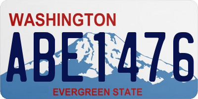 WA license plate ABE1476