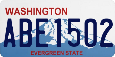 WA license plate ABE1502