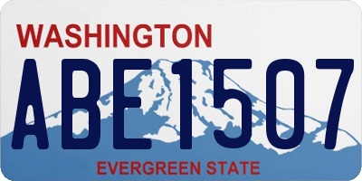 WA license plate ABE1507