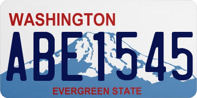 WA license plate ABE1545