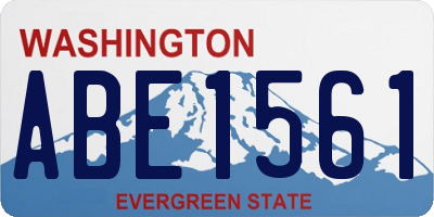 WA license plate ABE1561